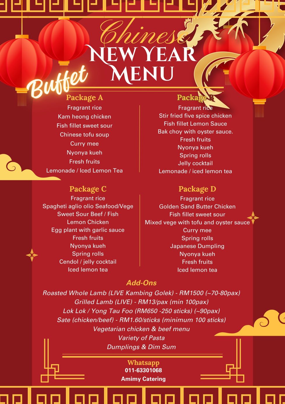 Best Chinese New Year Catering KL & Selangor CNY 2024